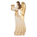 Decorazione Angelo Bianco Color oro 28x16x63 cm