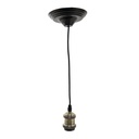 Pendentif en cordon Vert, Noir Ø 14x150 cm E27/max 1x60W