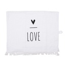 Serviette d'invité Blanc Noir 40x66 cm