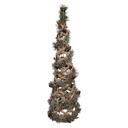 Decorazione Albero di Natale con LED Verde Marrone Ø 20x61 cm / 3xAA