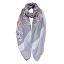 Sjaal 85x180 cm grijs