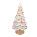 Weihnachtsdeko Weihnachtsbaum Braun Rosa Ø 22x43 cm