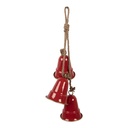 Pendentif décoratif Rouge Couleur or 11x11x48 cm