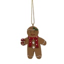 Decoratie hanger peperkoekpop 5x1x7 cm
