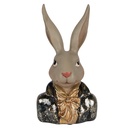 Décoration Lapin Beige Vert 13x10x23 cm