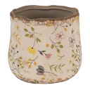 Flower Pot Inside Beige Yellow Ø 11x10 cm