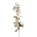 Decorative branch with flowers White 113 cm