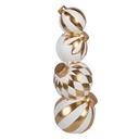 Décoration Boule de Noël Blanco Couleur or Ø 15x41 cm