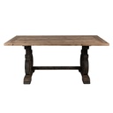 Tisch Braun Schwarz 180x90x78 cm