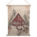 Wandkaart Kerst 55x3x75 cm