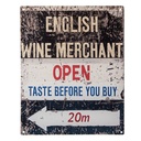 Textschild Beige 20x1x25 cm