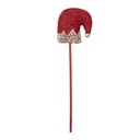 Decoratie Kerstmuts 9x2x34 cm