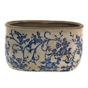 Flower Pot Inside Blue, White 22x12x13 cm