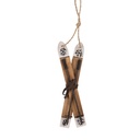 Decoratie hanger ski's 5x2x15 cm
