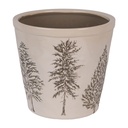 Flower Pot Inside Beige Green Ø 21x20 cm