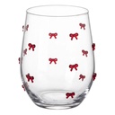 Bicchiere Acqua Trasparente Rosso Ø 7x12 cm / 320 ml
