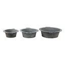 Ciotola, piatto da portata Grigio (3) Ø 36x11 / Ø 30x10 / Ø 24x9 cm