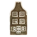 Porte-lampes de Noël Chalet Vert Rouge 7x7x14 cm