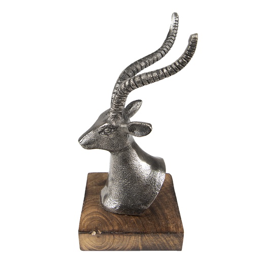 Decoratie beeld hert 12x11x21 cm