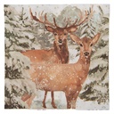Serviettes en papier Blanc Marron 33x33 cm (20)