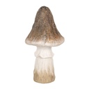 Dekoration Pilz Braun Weiß Ø 12x22 cm