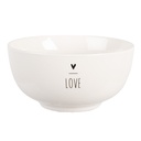 Bol de soupe Blanc Noir Ø 14x7 cm / 500 ml