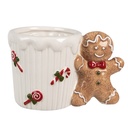 Mug White Brown 15x10x10 cm  / 350 ml