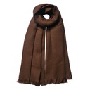 Scarf Women Brown 50x180 cm