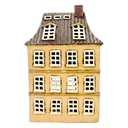 Porte-lampes de Noël chalet Beige Marron 18x11x28 cm