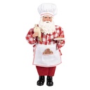 Christmas Decoration Santa Claus Red White 22x19x45 cm