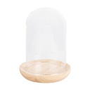 Glasglocke Transparent Braun Ø 13x16 cm