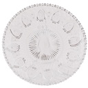 Geschirr Frühstuckteller Transparent Ø 20x1 cm