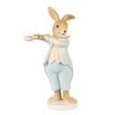 Decoration Statue Rabbit Green Brown 8x5x16 cm