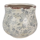 Blumentopf für Innen Grün Grau Ø 15x13 cm