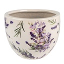 Pot de fleurs d'intérieur Violet Beige Ø 15x11 cm