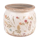 Blumentopf für Innen Rosa, Beige Ø 15x13 cm