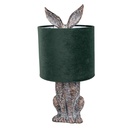 Lampada da Tavolo Coniglio Marrone Verde Ø 20x43 cm E27/max 1x60W