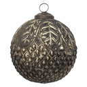 Palla di natale Rame, Marrone Ø 9x9 cm