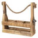 Flessenrek met flessenopener 32x11x32 cm