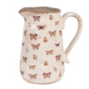 Brocca Decorativa Beige Rosa 21x15x23 cm