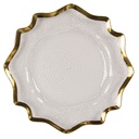Sottopiatto Trasparente, Oro Ø 33x1 cm