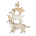 Decoratie dieren 12x4x17 cm