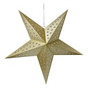 Decorazione Natalizie Stella Color oro 90x20x90 cm