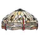 Lampshade Tiffany Brown, Beige Ø 40x24 cm