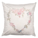 Cushion filled Beige Pink 45x45x4 cm