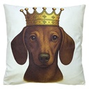 Coussin rempli Beige Marron 45x45x4 cm