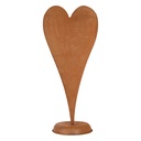 Decoratie hart 27x6x63 cm