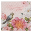 Serviettes en papier Rose Vert 33x33 cm (20)