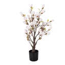 Arbre Magnolia décoration Rose Marron 20x20x75 cm
