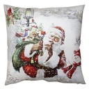 Housse de coussin Blanc, Rouge 45x45 cm